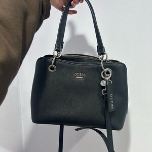 GUESS Black Bah with Silver Hardware